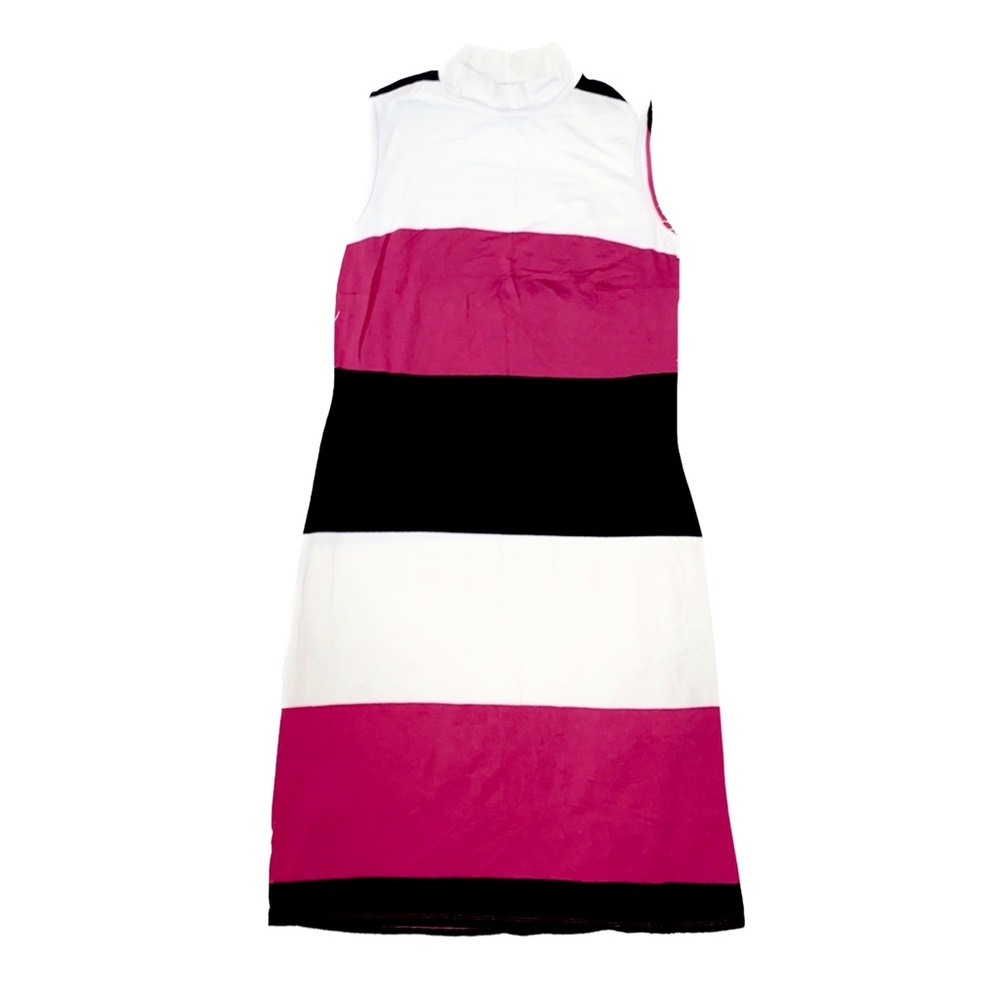 Ashley Stewart Color Block Sleeveless Dress